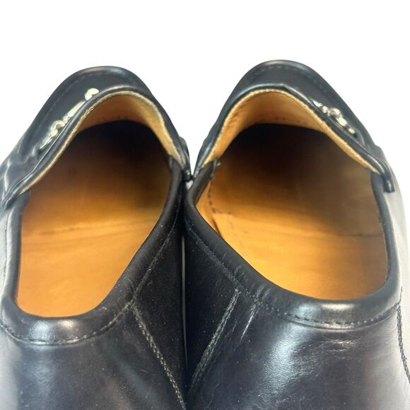 Allen Edmonds Mens VERONA II Italian Bit Calfskin Leather Loafers Black Shoe 14 main image 10